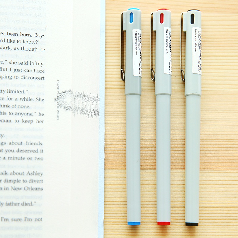 斑马BE-100学生用中性笔0.5mm 简约舒适顺滑办公签字笔考试水笔Q
