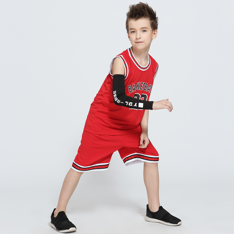 儿童篮球服套装队服定制5号加内特青少年篮球衣背心 光板团购印号