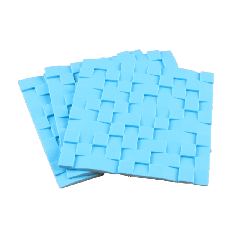 创意方形杯垫 硅胶垫 天蓝色精品垫 手机防滑垫 碗垫 特价小号