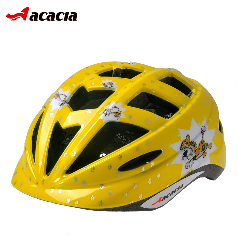 acacia儿童自行车骑行头盔一体成型 宝宝安全头盔 可调节骑行头盔