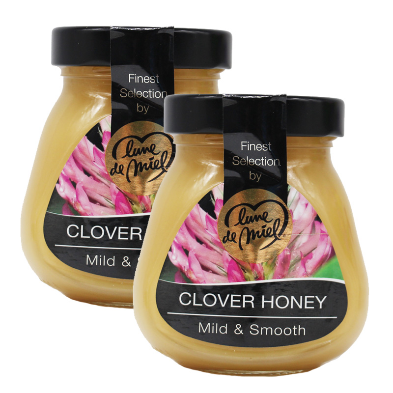 法国原装进口纯蜂蜜蜜月紫云英375gx2瓶野生天然土蜜无加糖包邮