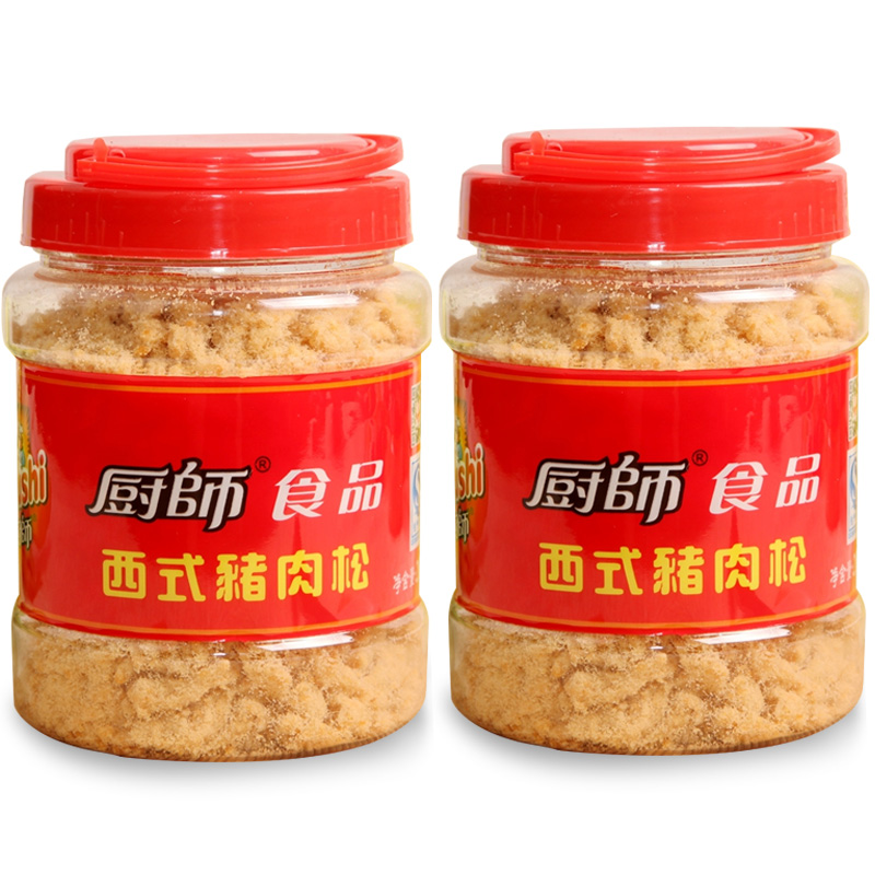 【厨师】西式猪肉松200g*2罐装肉酥福建寿司面包肉松儿童营养零食