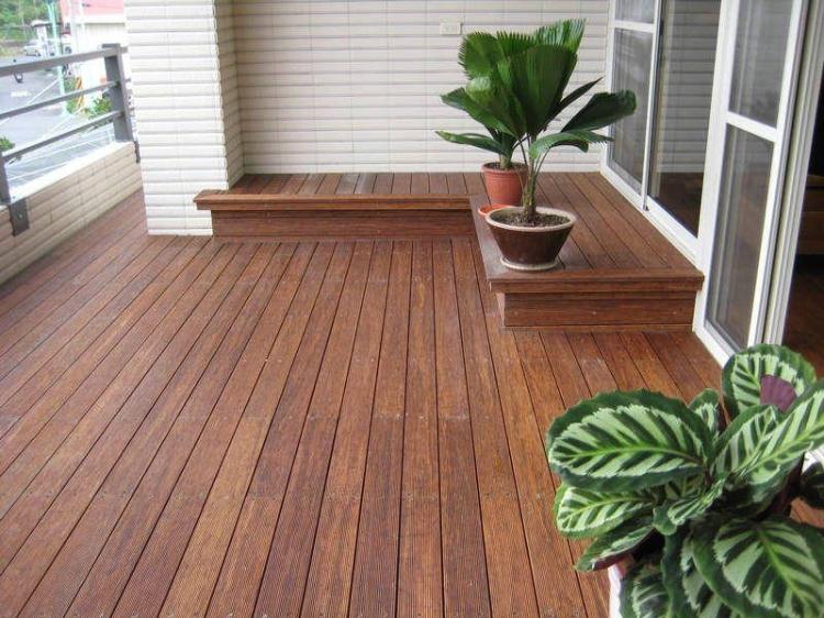【莎莉花园】户外地板 防腐木地板 印尼菠萝格\印茄木 含安装