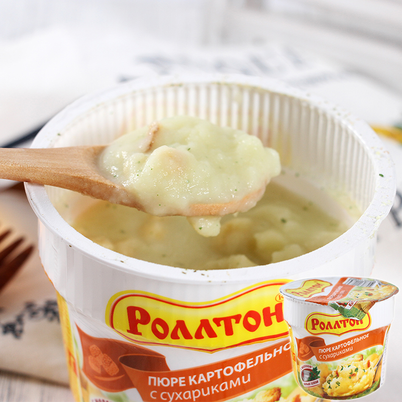 俄罗斯土豆泥粉进口面包味土豆泥即食方便速食代餐食品
