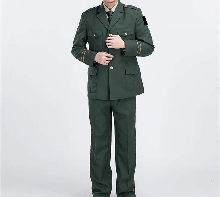 正品消防军绿春秋常服 新式干部西装 作训服套装男女新款冬季常服