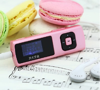 月光宝盒mp3播放器JD21有屏插卡运动跑步型MP3可爱迷你音乐学英语