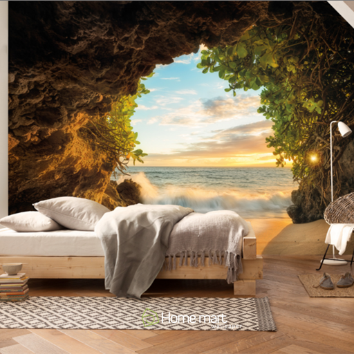 Homemart德国进口壁纸 阳光洞穴墙纸 客厅卧室背景墙壁画 正品