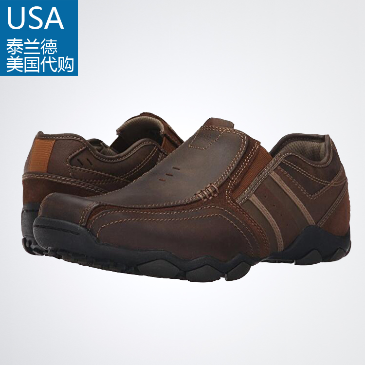 美国直邮Skechers斯凯奇64275男耐磨套脚舒适运动鞋包邮