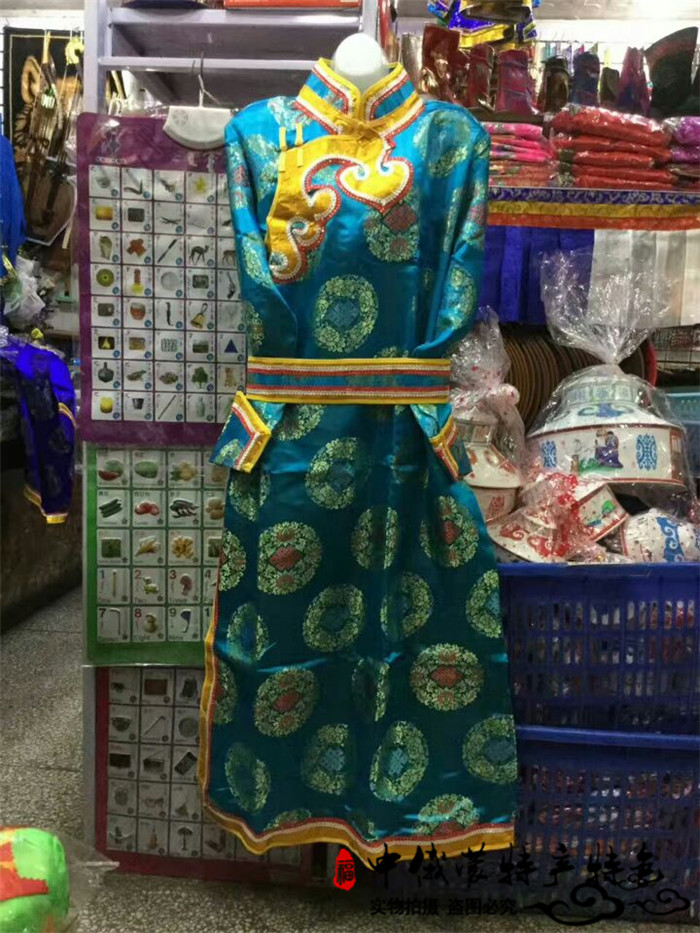 男士蒙古袍蒙古族民族服饰服装成人演出舞蹈服婚礼服装蒙古袍演出