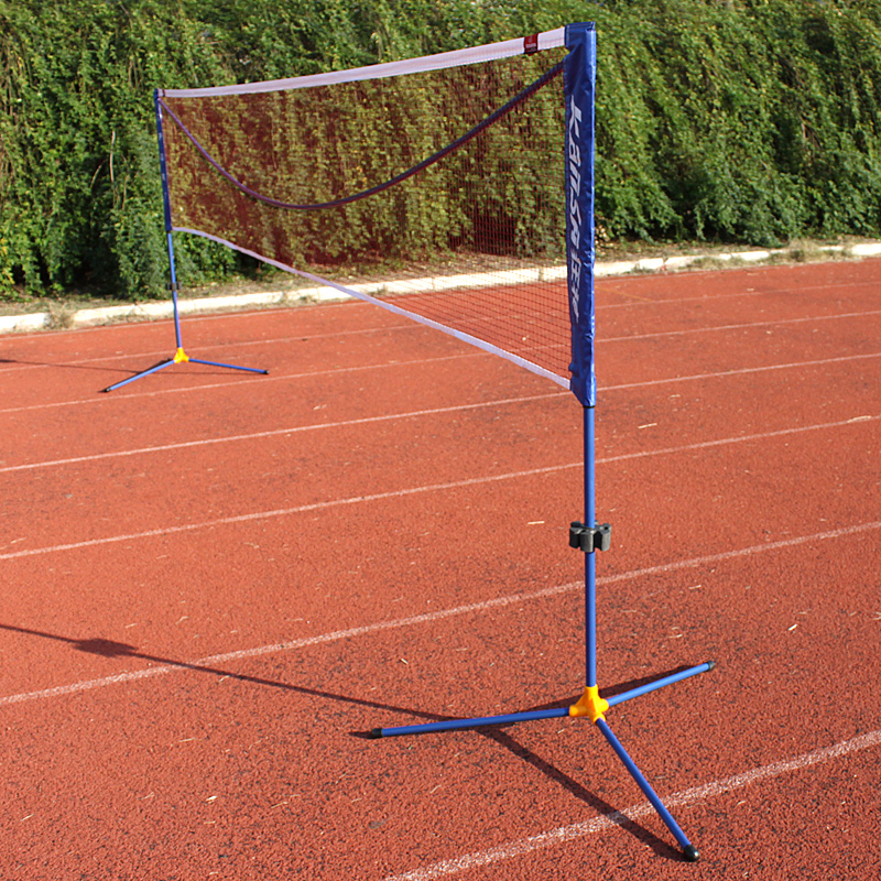 羽毛球网架简易移动便携式羽毛球网架子标准羽毛球柱拦网球架折叠