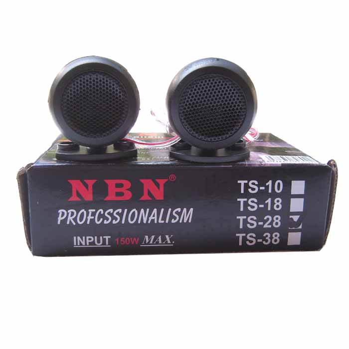 NBN 汽车高音喇叭高音仔高音头TS-28自带电容高频扬声器 包邮
