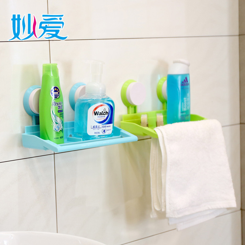 吸盘浴室置物架卫生间壁挂角架洗手间肥皂盒收纳架厨房沥水筷子筒