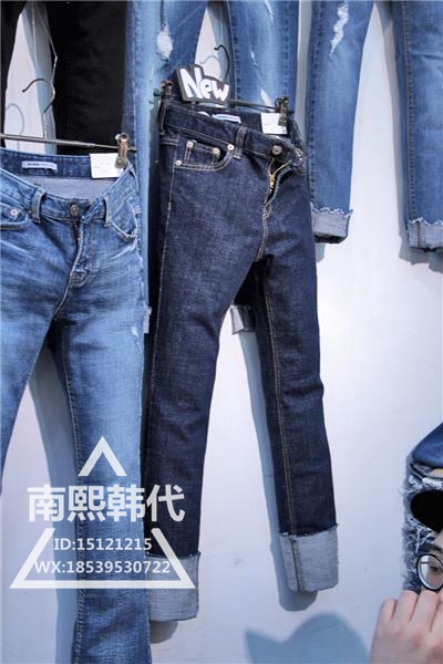 韩国东大门正品代购17春季新款 女士 SUDA-T-1206-牛仔裤