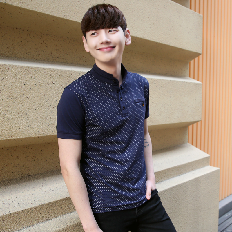 2016夏季男士短袖T恤韩版POLO衫修身青春潮男装半袖体恤打底衫夏