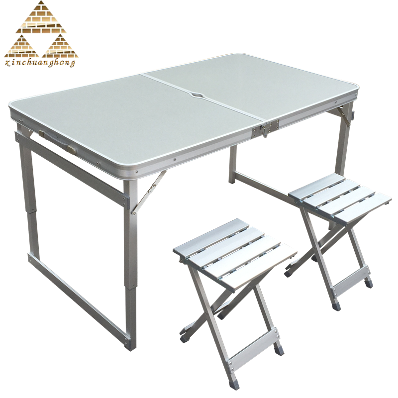 增强户外铝合金摆摊桌 折叠桌子折叠桌椅 餐桌 电脑桌书桌