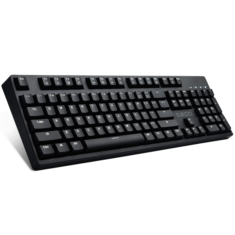 网际快车S200机械键盘樱桃青轴黑轴茶轴104键电脑背光游戏有线lol