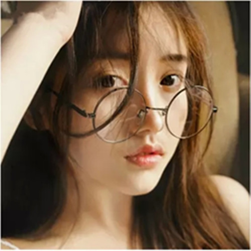 韩版原宿圆形眼镜框复古文艺潮男女圆框金属太子平光镜近视眼镜架