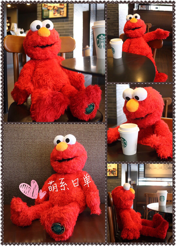 日本环球影城芝麻街Sesame Street艾莫Elmo六一礼物毛绒公仔玩具