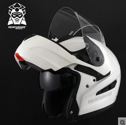 马鲁申marushin玻璃钢摩托车安全头盔揭面组合头盔马鲁森M409 2代