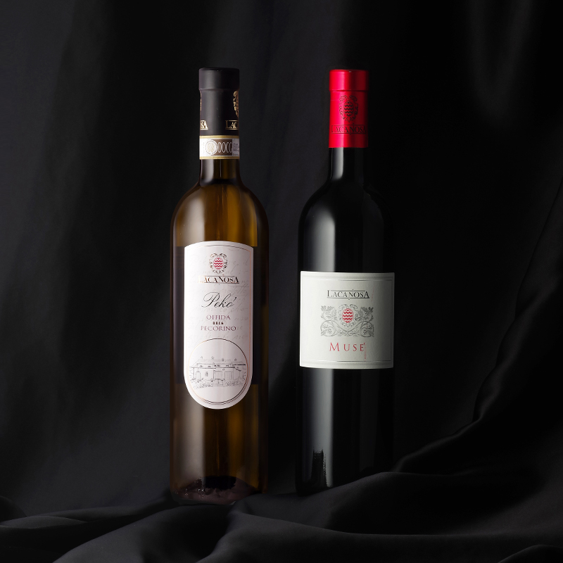 醉鹅娘 意大利原瓶进口拉卡诺佩科里诺干白+干红葡萄酒2支套装