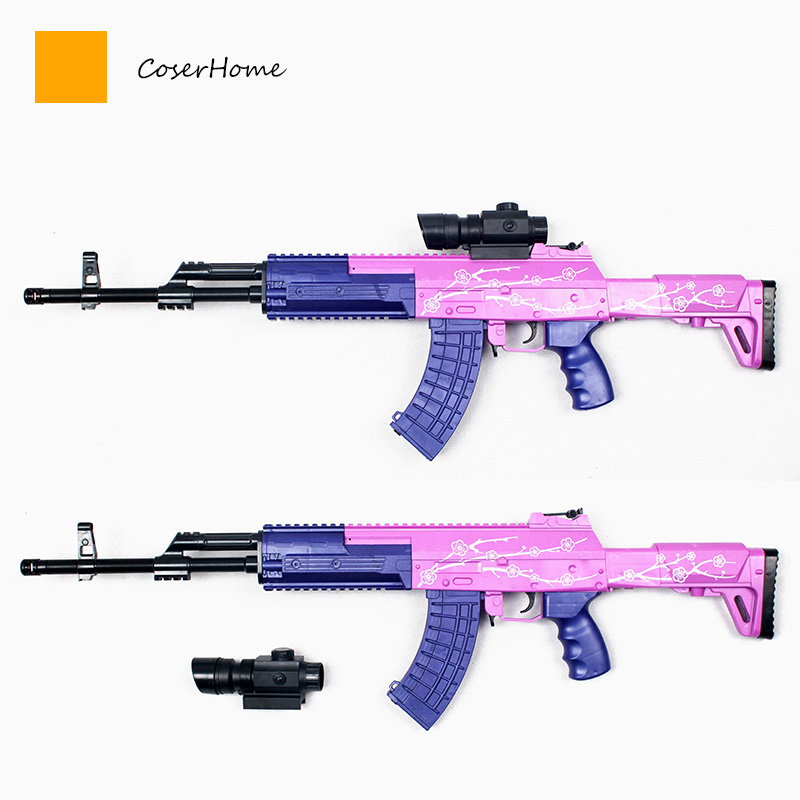 cosplay1:1穿越火线cfcs超大紫罗兰AK47狙击步枪儿童塑料玩具模型