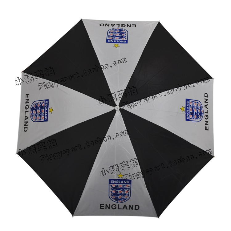 英格兰足球队球迷纪念品 用品周边 三折折叠伞 英格兰雨伞 太阳伞