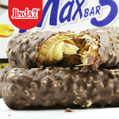 锦大max5巧克力棒 榛果仁花生夹心巧克力棒 35g（代可可脂）