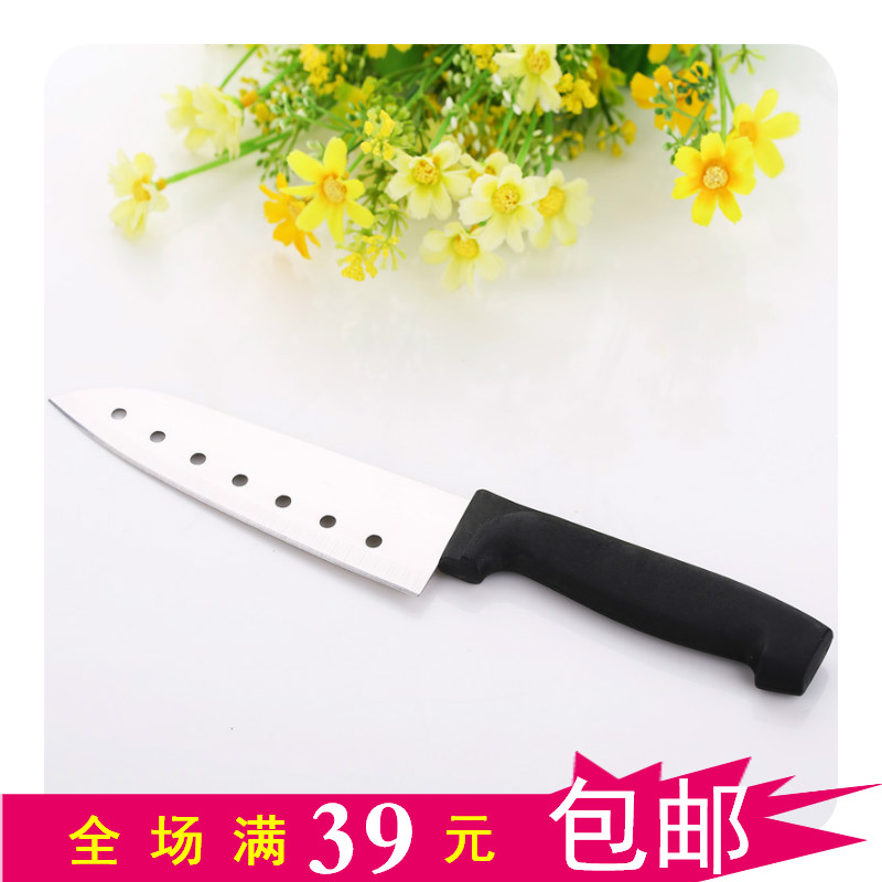 寿司刀锋利无比鱼片刀七孔不锈钢刀专用海苔料理工具寿司促销