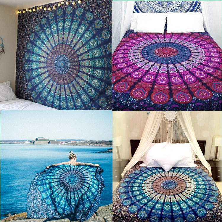 欧美 新式 挂毯 壁毯 挂布 壁挂 装饰画 床单 背景墙 瑜伽 沙滩巾
