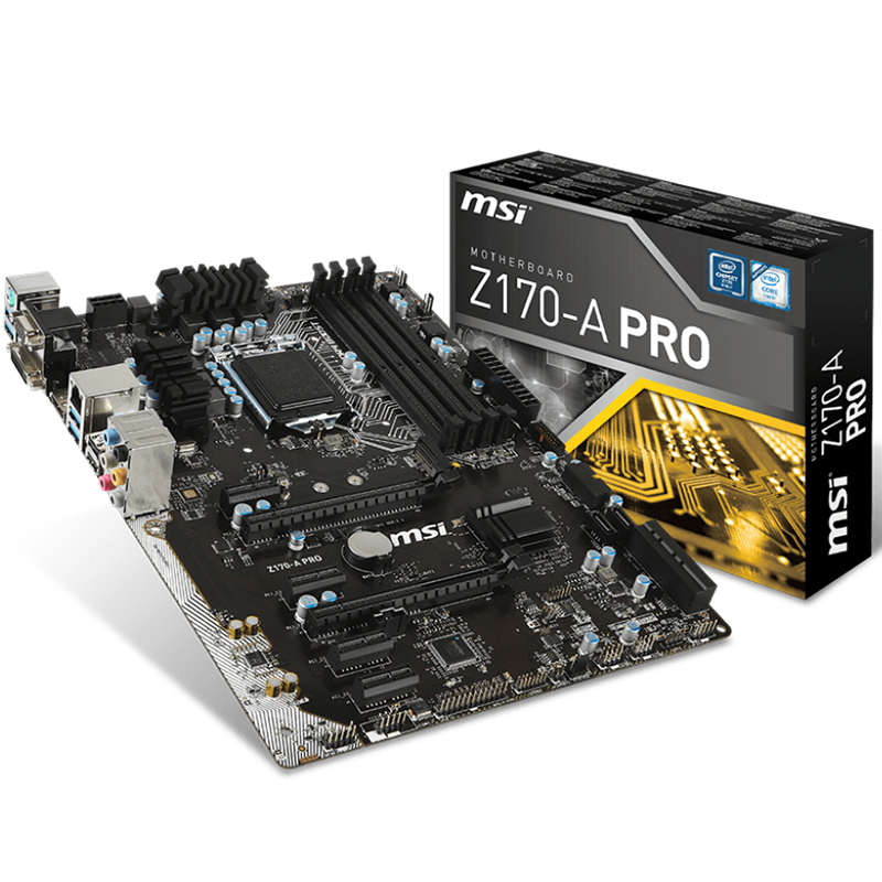 MSI/微星 Z170-A PRO 全固态DDR4 LGA1151 Z170 ATX主板支持6700K
