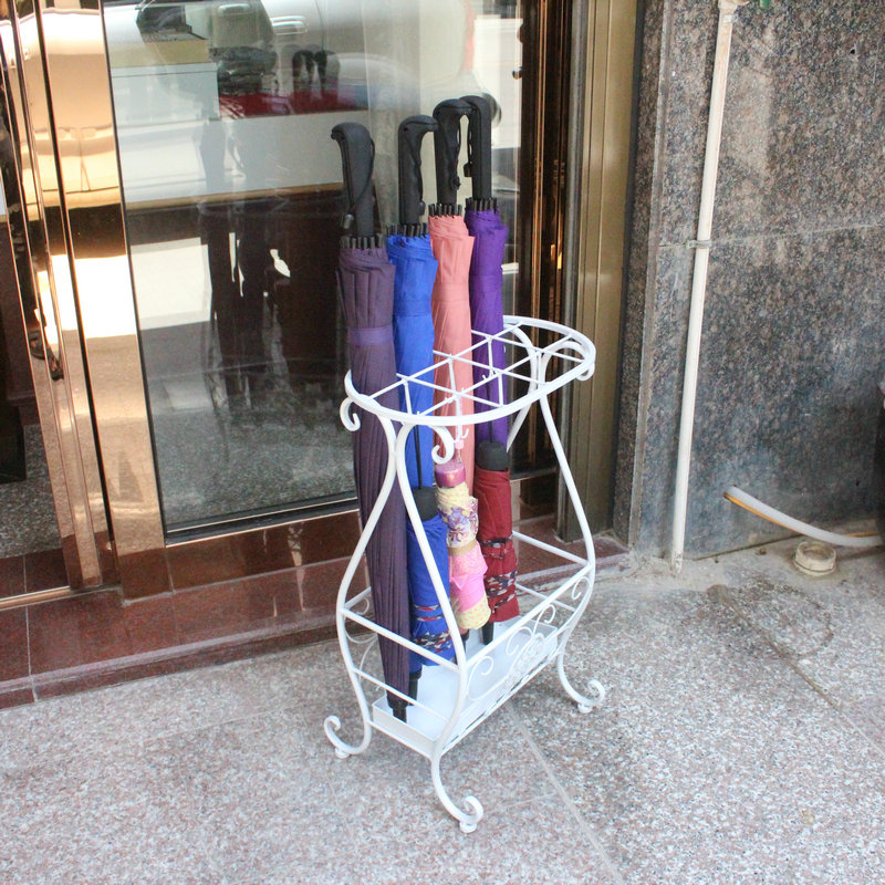 雨伞架酒店 大堂家用铁艺伞筒雨伞桶收纳桶落地式放折叠伞架子