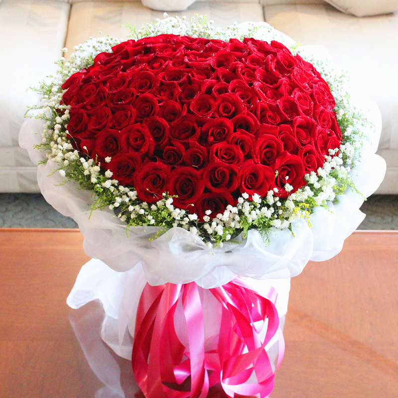 111朵求婚玫瑰 全国鲜花速递同城鲜花配送武汉西安长沙大连花店