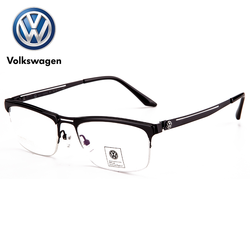 VOLKSWAGEN德国大众近视眼镜配成品眼镜架纯钛眼镜框男女半框眼镜