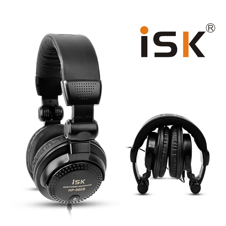 ISK HP-960B HP960B 专业网络K歌 录音 DJ喊麦 全封闭监听耳机