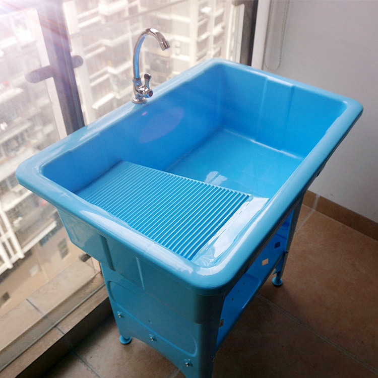 塑料洗衣池洗衣柜阳台洗衣盆带搓板浴室柜卫浴柜洗菜池水槽 特价