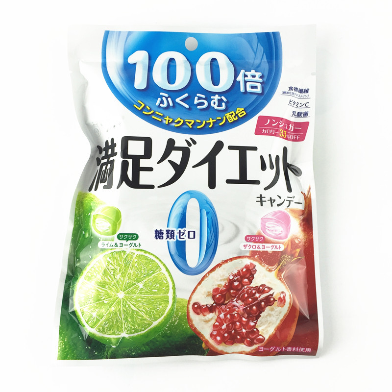 现货 饱腹糖果无糖水果糖日本sakuma木糖醇佐久间满足100倍膨胀糖