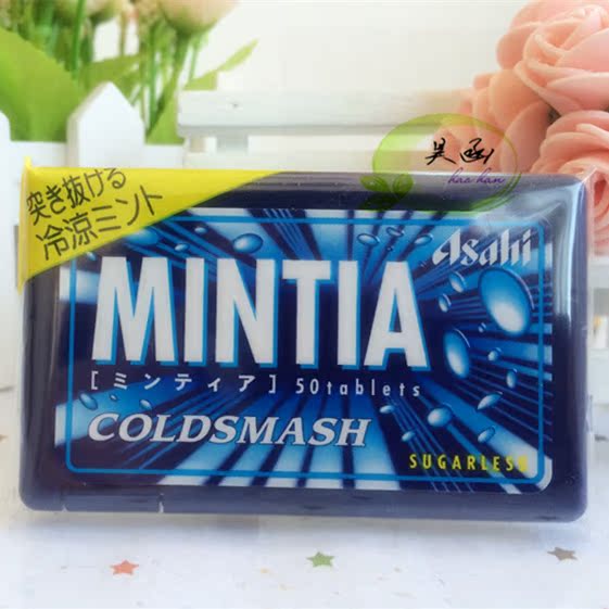 日本零食 Asahi朝日 MINTIA清凉糖薄荷润喉糖50粒
