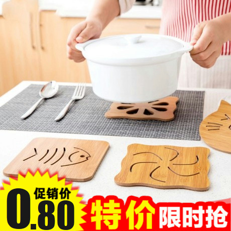 创意木质餐垫隔热垫厨房餐桌防烫杯子垫大号防滑砂锅垫子碗垫盘垫