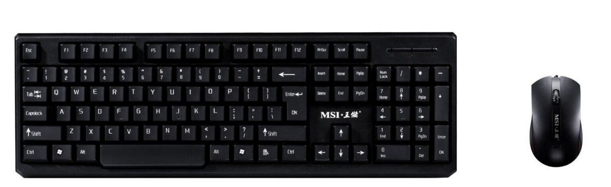 正品微星MSI 王储 MWT-100双U有线键盘鼠标套件 家用办公型 包邮