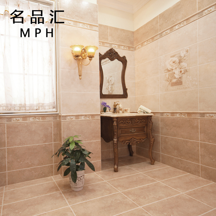 欧式厨房卫生间瓷砖300x600釉面砖 美式洗手间墙砖亚光砖防滑地砖