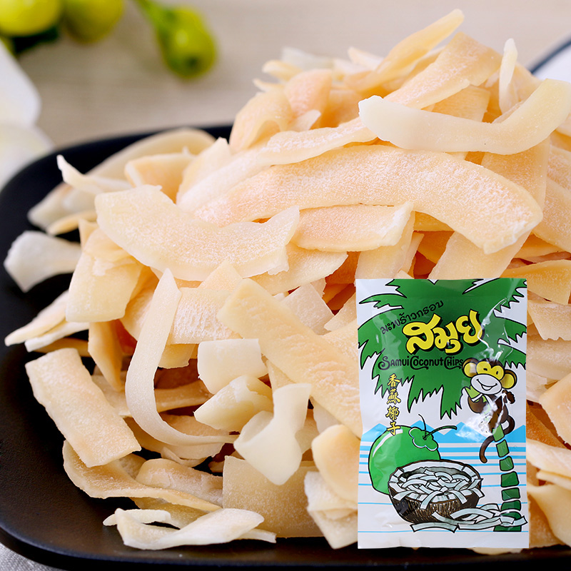 泰国进口 Samui苏梅香酥椰子片40g 椰肉零食品椰子干特产果干