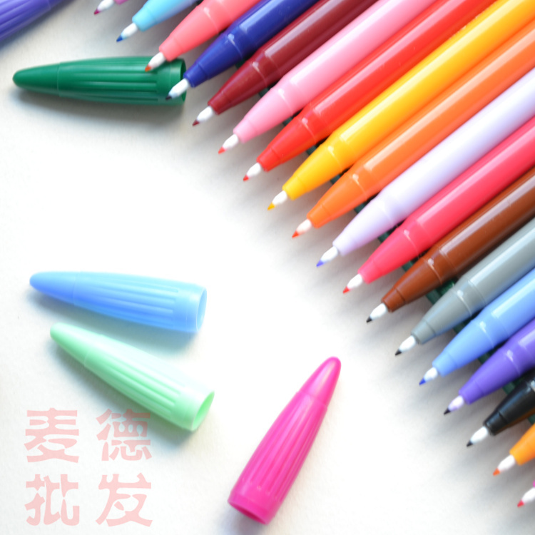 慕娜美monami3000彩色水笔 0.3mm中性笔 涂鸦笔 24色全勾线纤维笔
