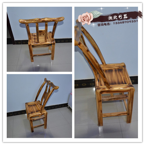 定制实木咖啡桌椅碳化仿古明清靠背传统松木椅成人餐椅农家椅批发