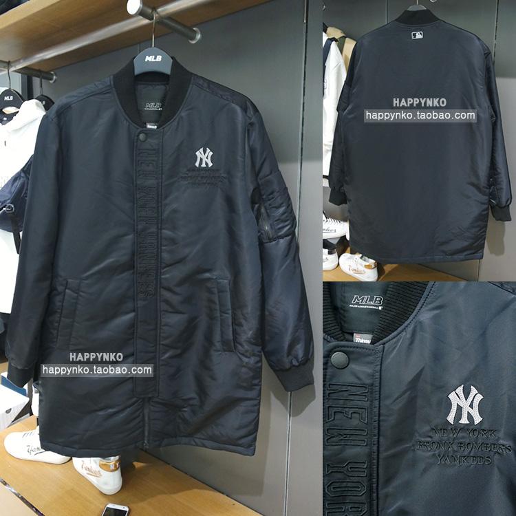 MLB 韩国正品代购 17秋冬 男装洋基队涤纶棉服时尚夹克 JP32741