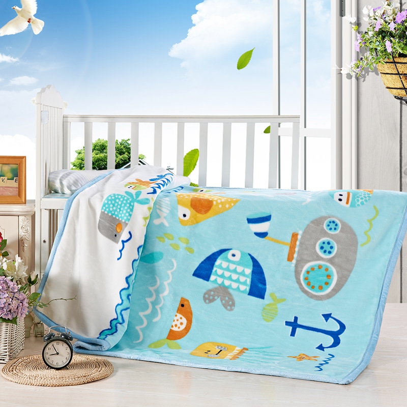 凤凰正品拉舍尔毛毯超柔儿童午睡毯子宝宝被子婴儿秋冬幼儿园盖毯