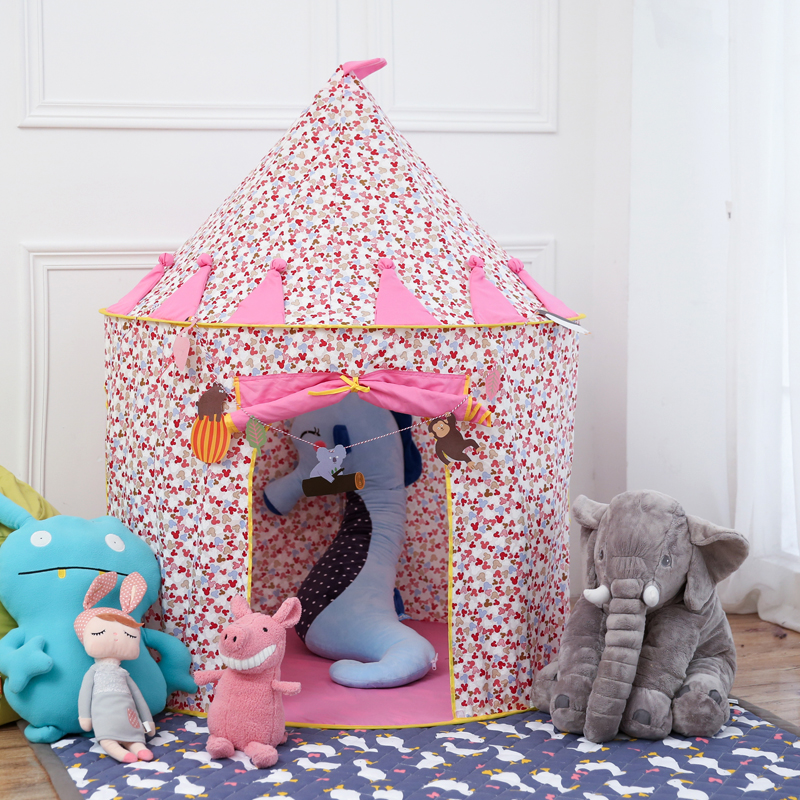 儿童帐篷公主过家家海洋球游戏屋宝宝室内折叠玩具屋家用帐篷房
