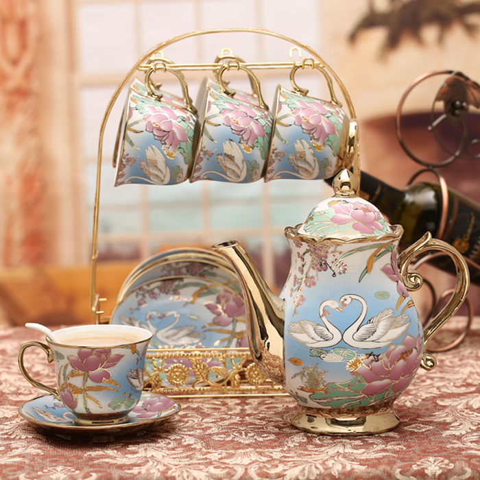 欧式茶具陶瓷咖啡具骨瓷咖啡杯套装高档下午红茶套具家用整套杯具