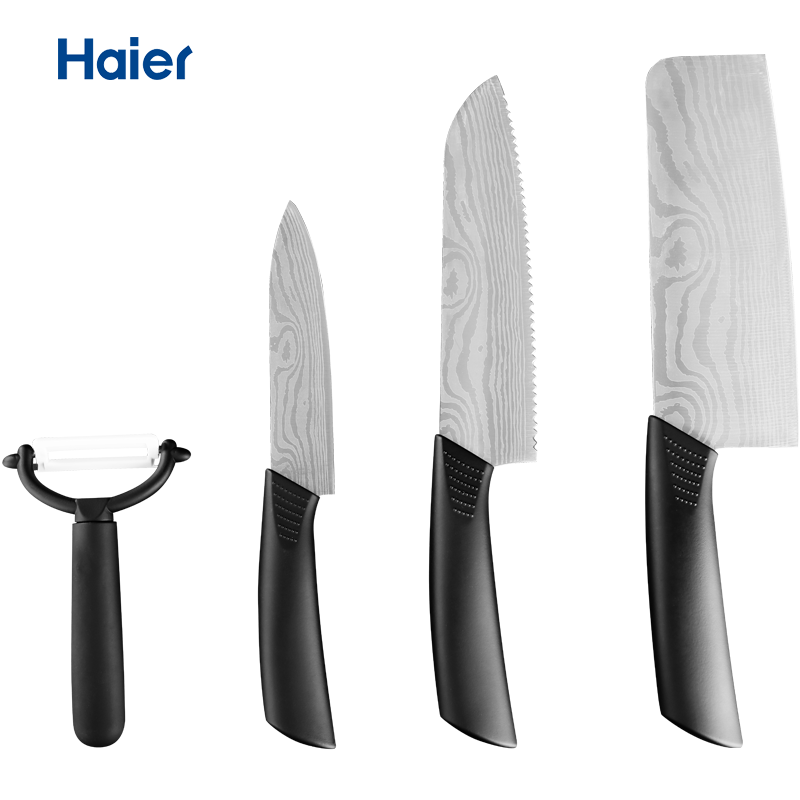 Haier/海尔HZD4G01不锈钢刀具套装厨具套刀菜刀套装不锈钢组合