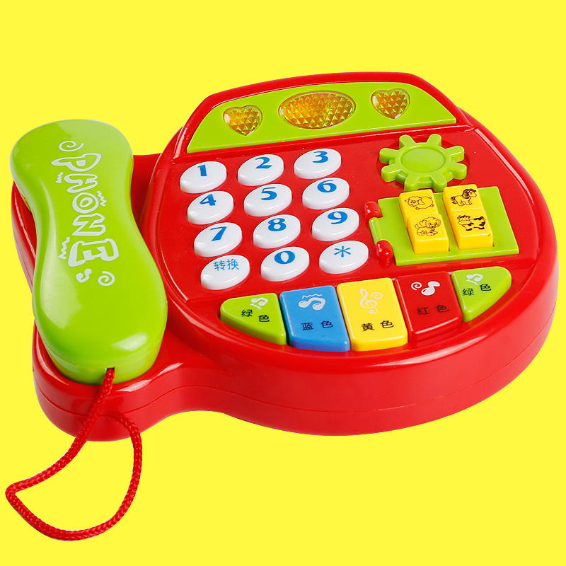 婴幼儿童玩具音乐电话机宝宝0-1-3岁小孩益智手机男女孩6-12个月