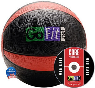 【美国GoFit】国际品牌 药球 实心球 能量球 健身球 重力球